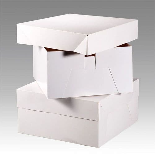 11" Cake Square Box White - pack of 10