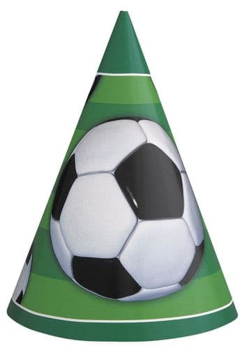 3D Soccer Football Party Hats 8's