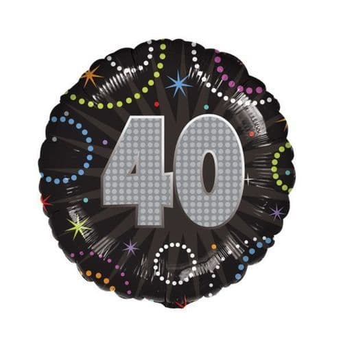 A Time To Party 40th Foil Balloon