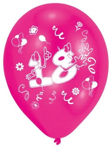 Age 18 Latex Balloons