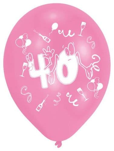 Age 40 Latex Balloons