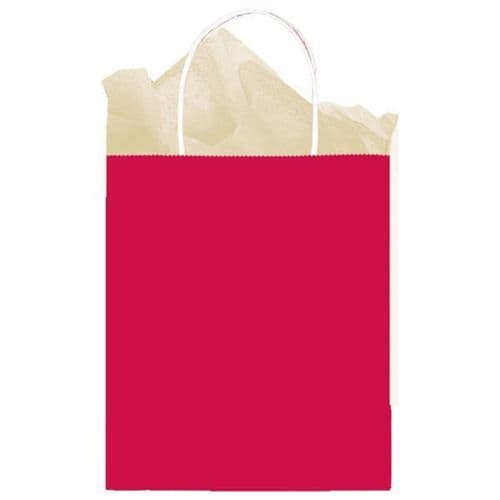 Apple Red Paper Gift Bags 25cm x 20cm x 10cm