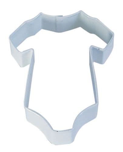 Baby's Onesie Poly-Resin Coated Cookie Cutter White
