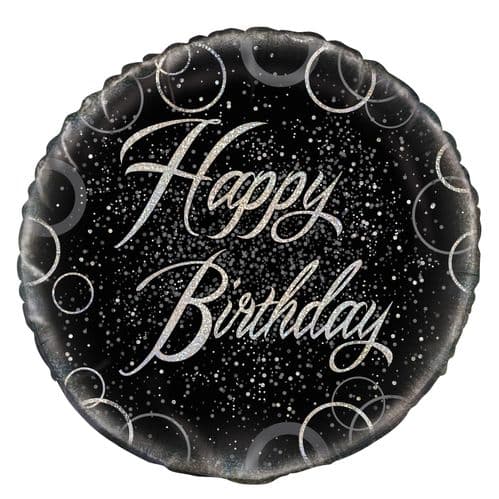 Black Prism Happy Birthday Foil Balloon