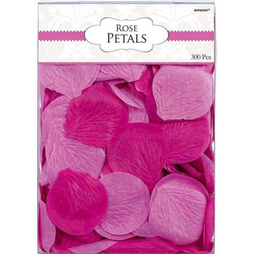Bright Pink Fabric Confetti Petals pack of 300