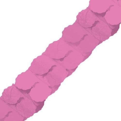 Bright Pink Paper Garlands 3.65m