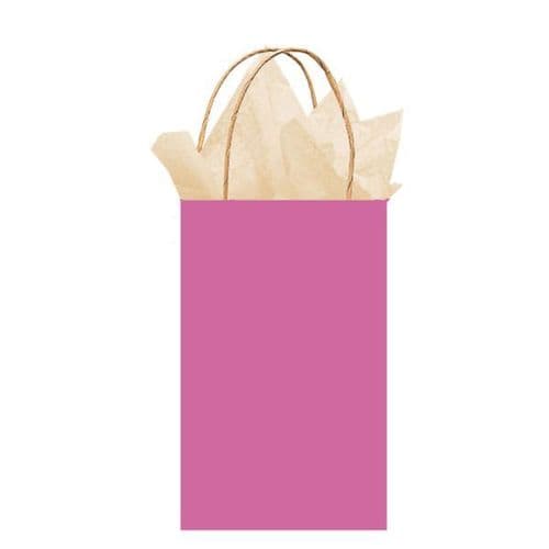 Bright Pink Paper Gift Bags 21cm x 13cm x 9cm