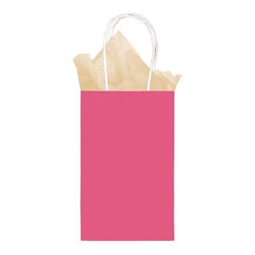 Bright Pink Small Gift Paper Bags