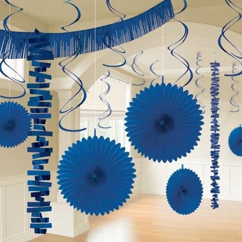 Bright Royal Blue Room Decoration Kit/18