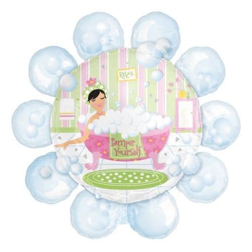 Bubble Bath Pamper SuperShape Foil Balloon