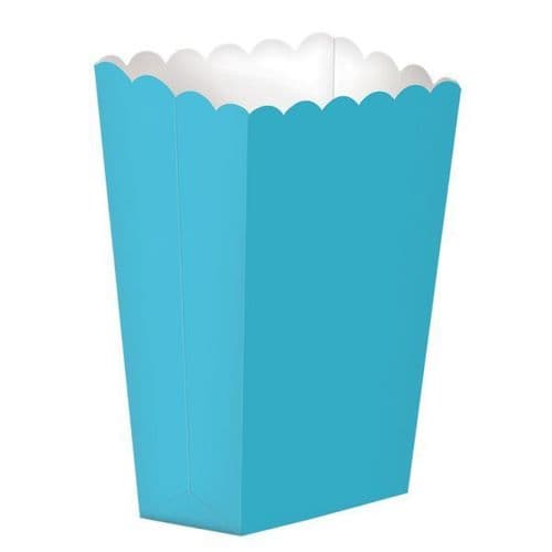 Caribbean Blue Large Paper Popcorn Boxes/10