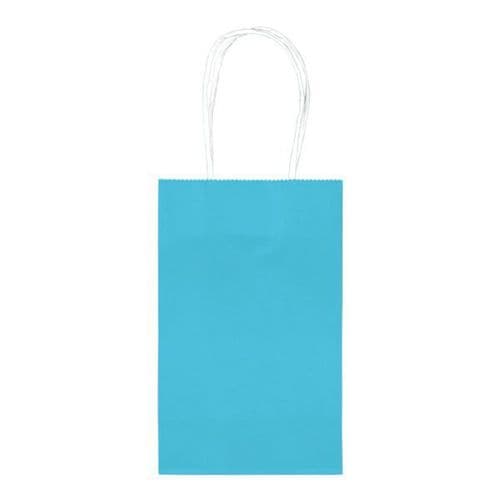 Caribbean Blue Paper Gift Bags/10