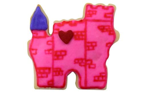 Castle Poly-Resin Coated Cookie Cutter Pink