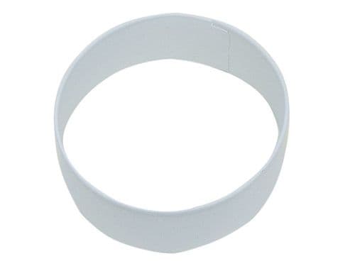 Circle Poly-Resin Coated Cookie Cutter White