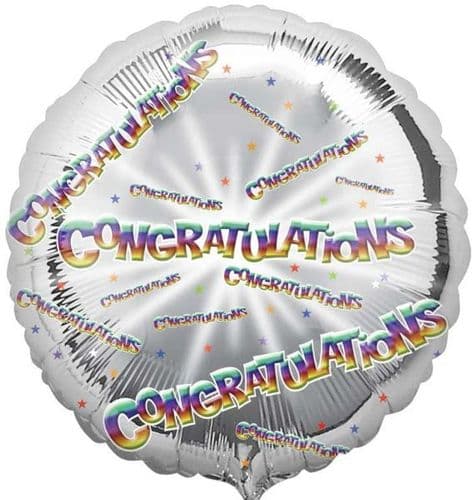 Congratulation Circle Foil Balloon