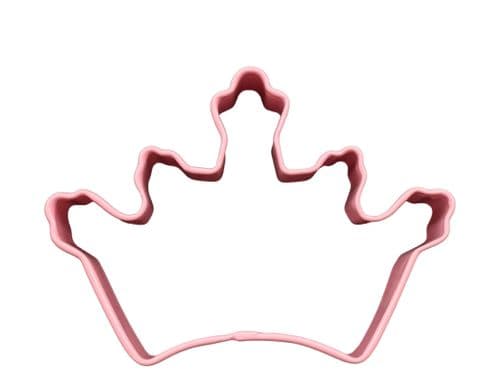 Coronation Crown Poly-Resin Coated Cookie Cutter Pink