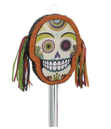 Day Of Dead Shaped Pull Pinata