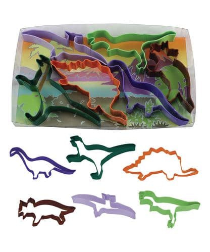 Dinosaurs Poly-Resin Coated Cookie Cutter Set