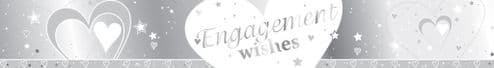 Engagement Wishes Foil Banner 9ft