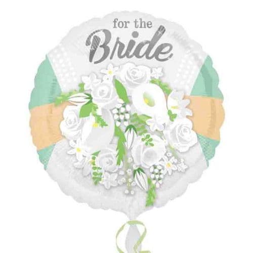 For The Bride Floral Standard Foil Balloon