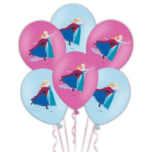 Frozen 4 color printed Latex Balloons Packet of 6 x 11"