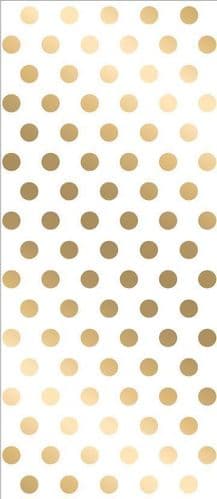 Gold Polka Dot Cello Bags with Twist Ties 20's