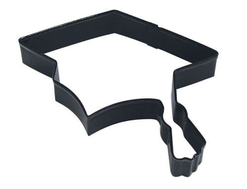 Graduation Cap Poly-Resin Coated Cookie Cutter Black