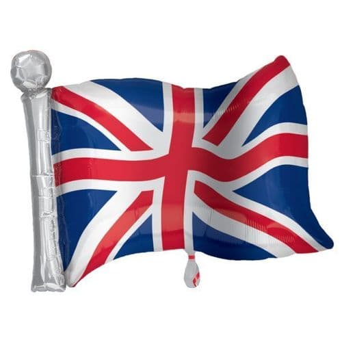 Great Britain Flag SuperShape Foil Balloon  22" x 27"