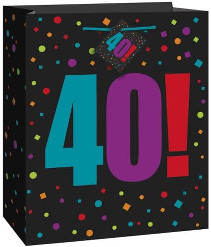Happy Birthday Cheer 40 Giftbag-Large