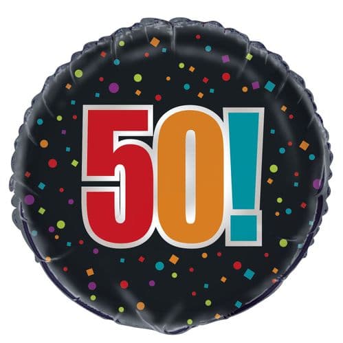 Happy Birthday Cheer 50th Foil Balloon