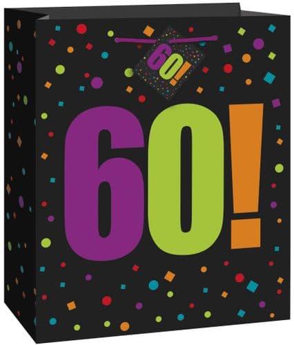 Happy Birthday Cheer 60 Giftbag-Large