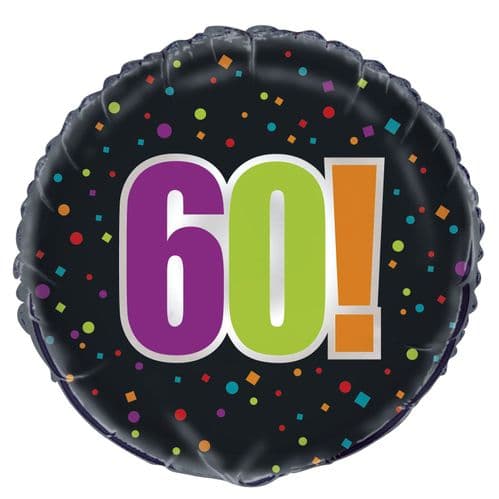 Happy Birthday Cheer 60th Foil Balloon