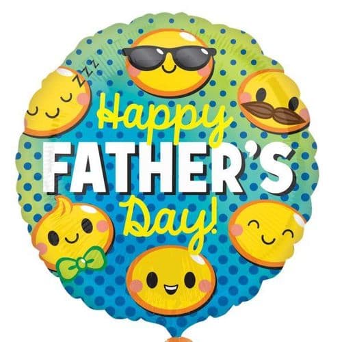 Happy Father's Day Emoticons Foil Balloon