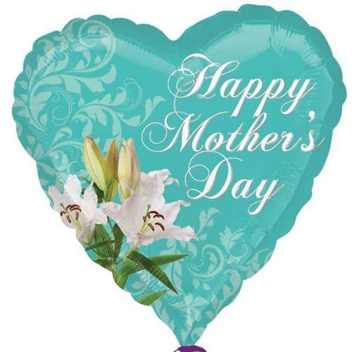 Happy Mother's Day Lily Foil Balloon
