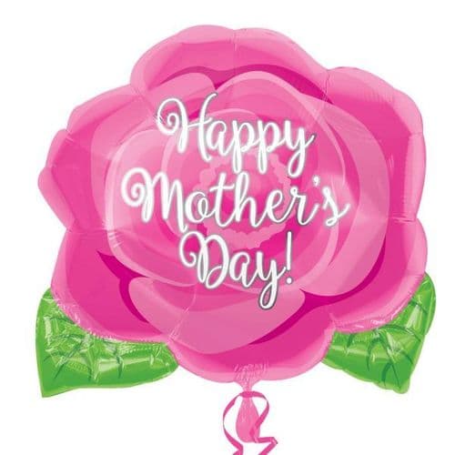 Happy Mother's Day Pink Rose Jnr Shape