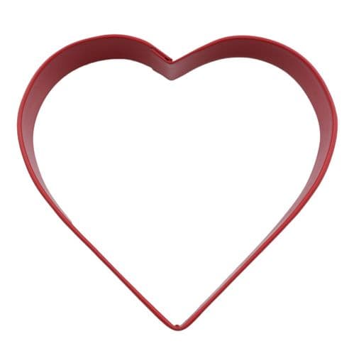 Heart Poly-Resin Coated Cookie Cutter Red