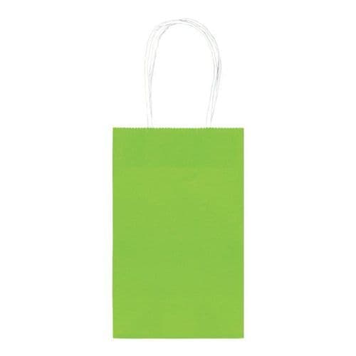 Kiwi Green Paper Gift Bags/10