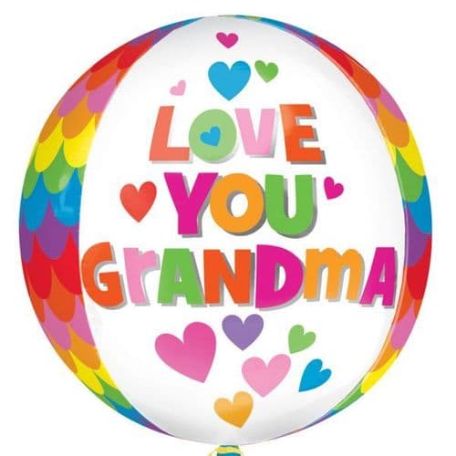 Love you Grandma Orbz Foil Balloon