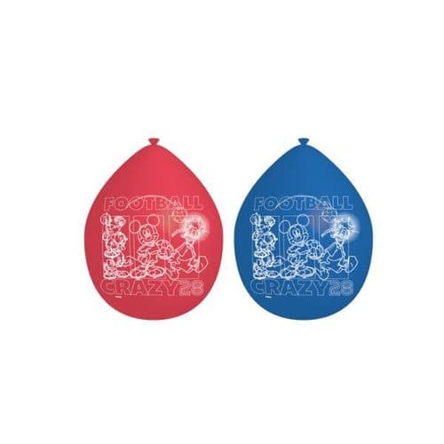 Mickey Mouse - Printed Latex Balloons (Red & Blue)Packet of 8 x 9"