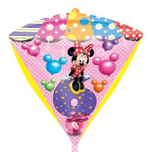 Minnie Mouse Age 6 Diamondz Foil Balloons