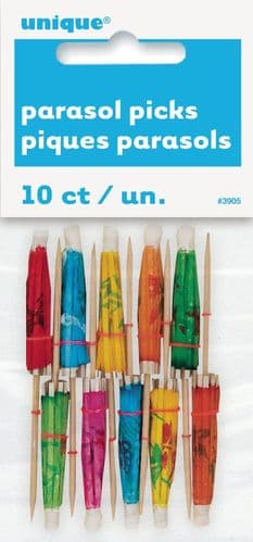 Paper Parasol Picks 10pc
