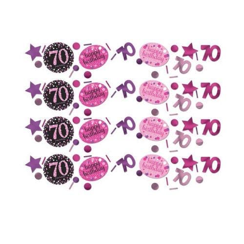Pink Celebration 70th Confetti 34g