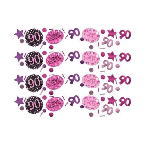 Pink Celebration 90th Confetti 34g