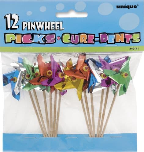 Pinwheel Picks 4" 12pc