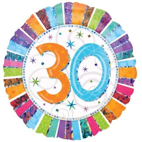 Radiant Birthday 30th Foil Balloon