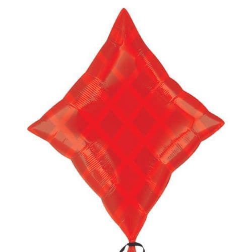 Red Diamond Junior Shape Foil Balloon 19" x 24"