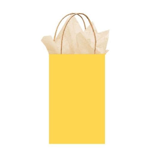 Sunshine Yellow Paper Gift Bags 21cm x 13cm x 9cm