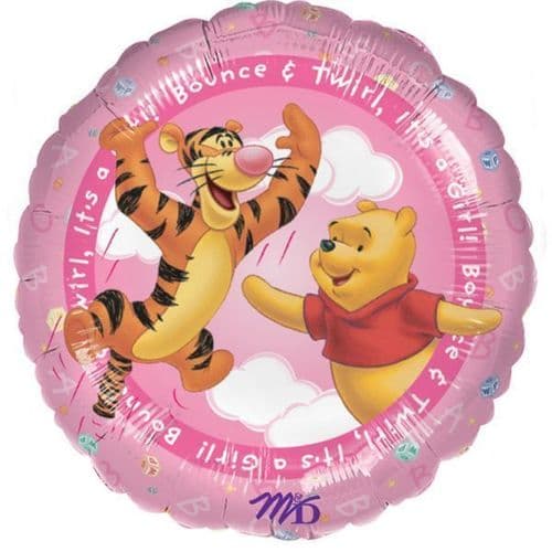 Winnie The Pooh It's A Girl Foil Balloon  18"