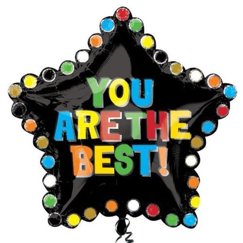 You Are The Best Star SuperShape Foil Balloon