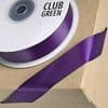 Aubergine Double Sided Satin Ribbon - 3mm
